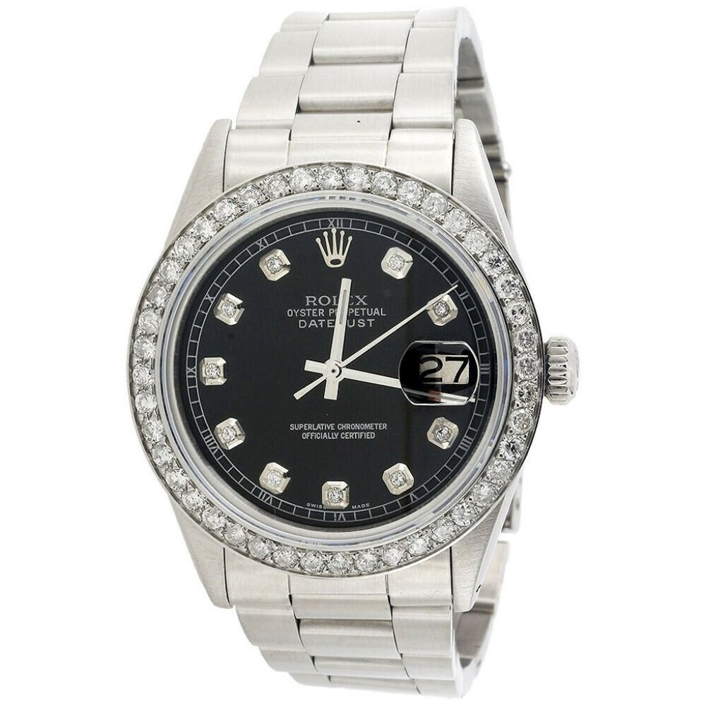 Men's Rolex 36mm Diamond Watch! Sale! Mint!
